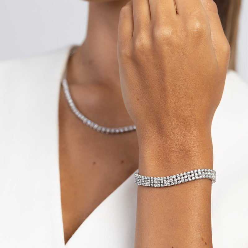 Bratara Aur 14K cu Diamante de Laborator 4.44 ct, imaginea 6 din 7
