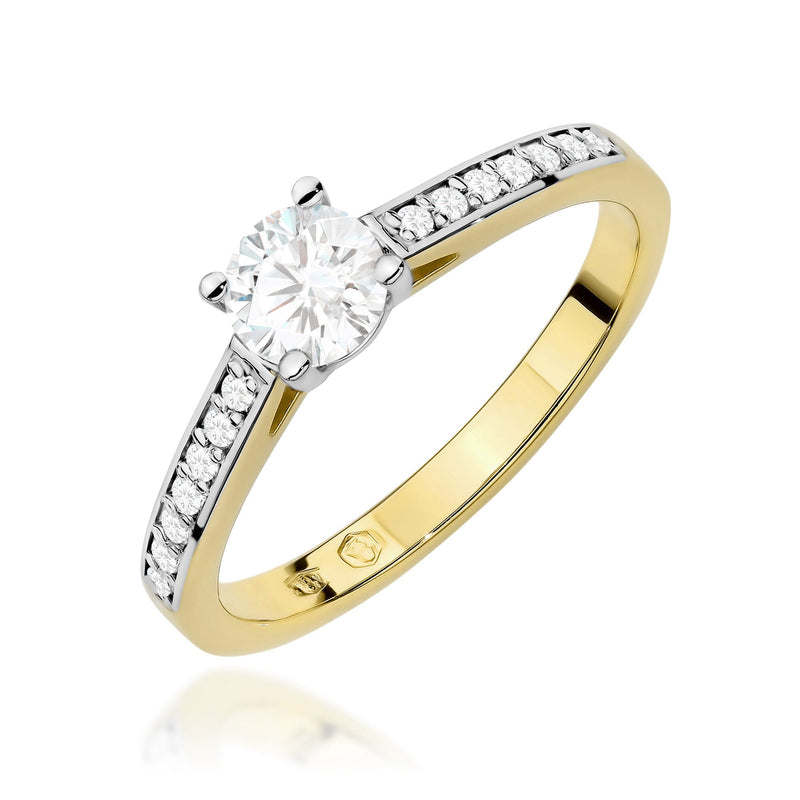Inel Aur 14K cu Diamante de Laborator 0.62 ct — Aur galben