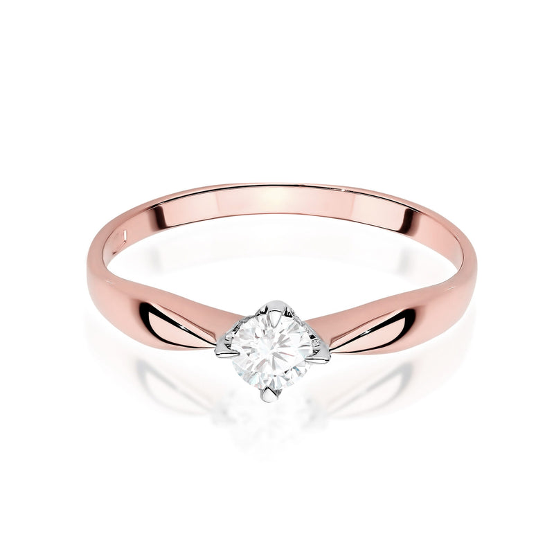 Inel Aur 14K cu Diamant de Laborator 0.15 ct, imaginea 11 din 12