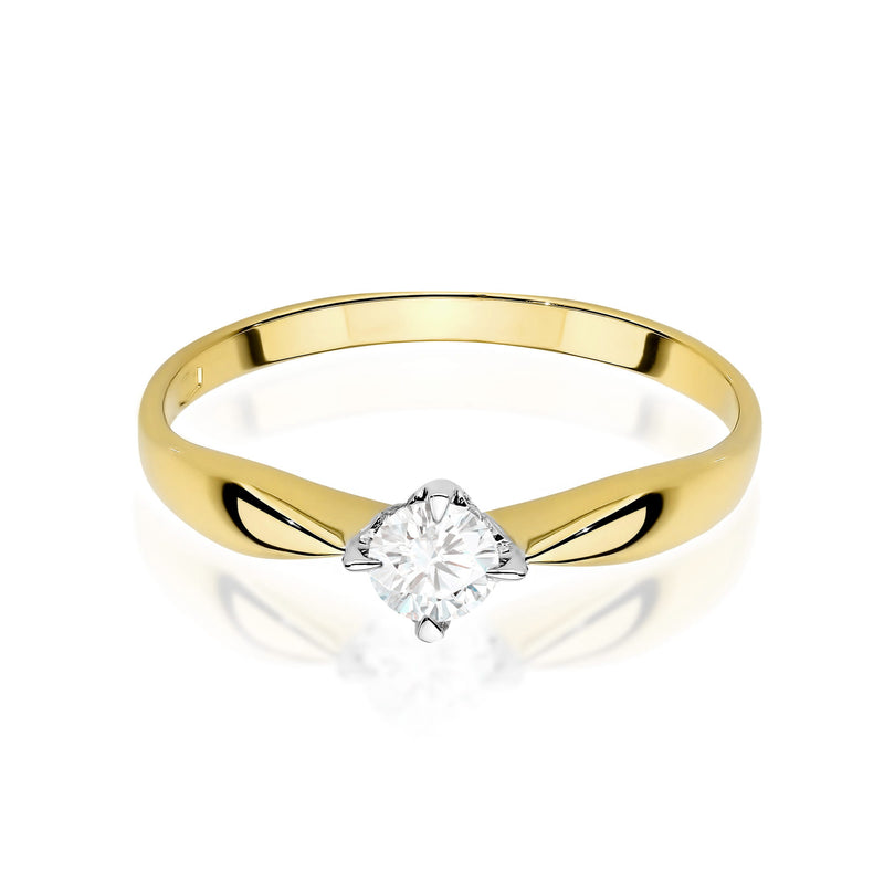 Inel Aur 14K cu Diamant de Laborator 0.15 ct, imaginea 2 din 12