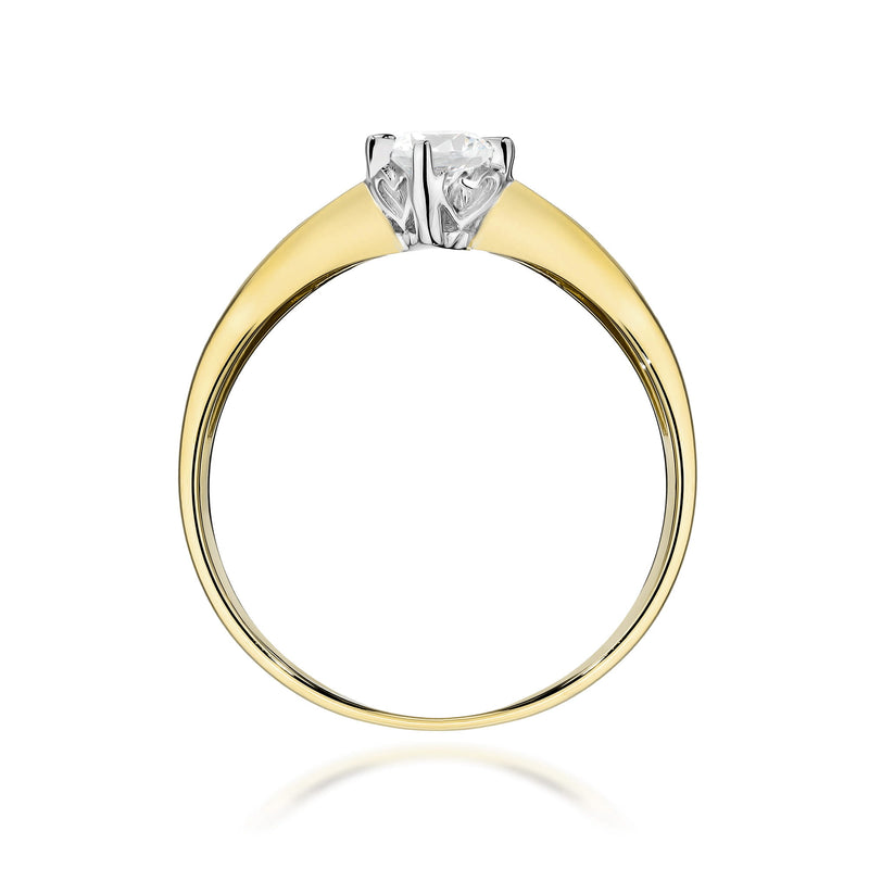 Inel Aur 14K cu Diamant de Laborator 0.15 ct, imaginea 3 din 12