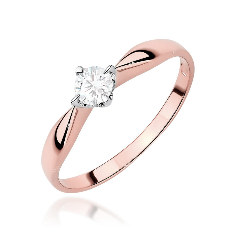 Inel Aur 14K cu Diamant de Laborator 0.15 ct, imaginea 10 din 12