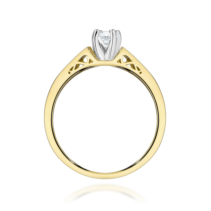 Inel Aur 14K cu Diamante de Laborator 0.42 ct, imaginea 3 din 12