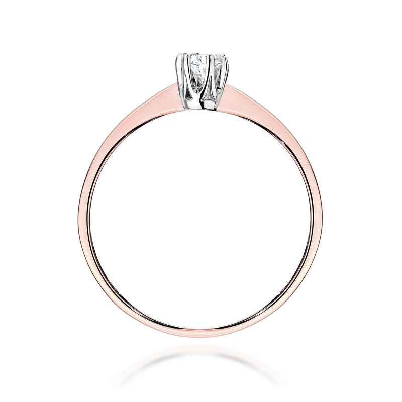 Inel Aur 14K cu Diamant de Laborator 0.10 ct, imaginea 8 din 12