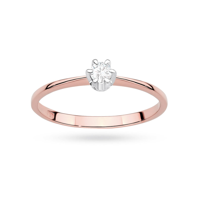 Inel Aur 14K cu Diamant de Laborator 0.10 ct, imaginea 9 din 12