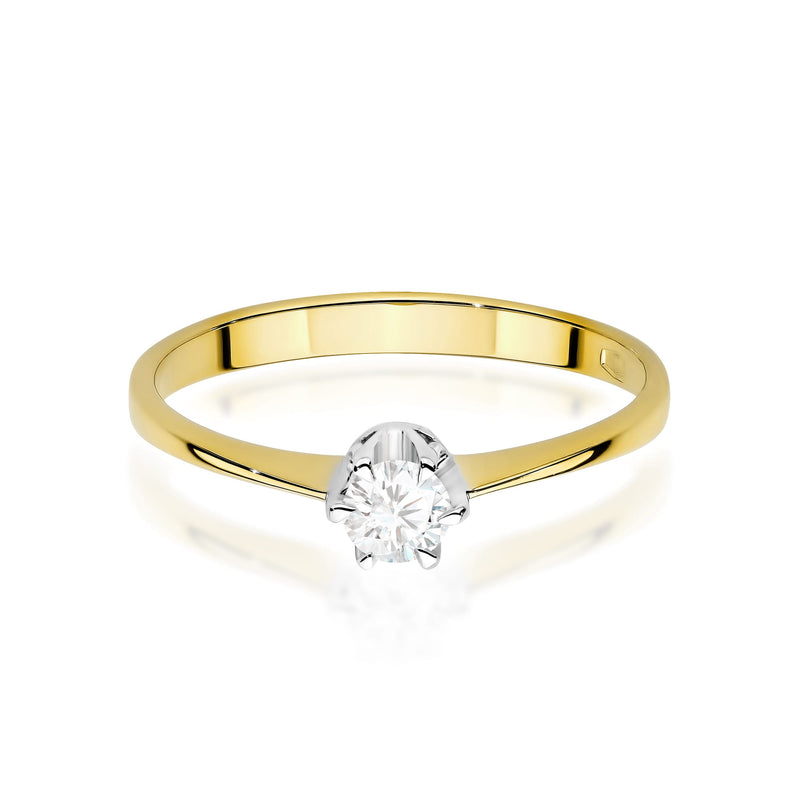 Inel Aur 14K cu Diamant de Laborator 0.20 ct, imaginea 2 din 12