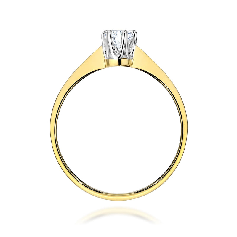 Inel Aur 14K cu Diamant de Laborator 0.20 ct, imaginea 3 din 12