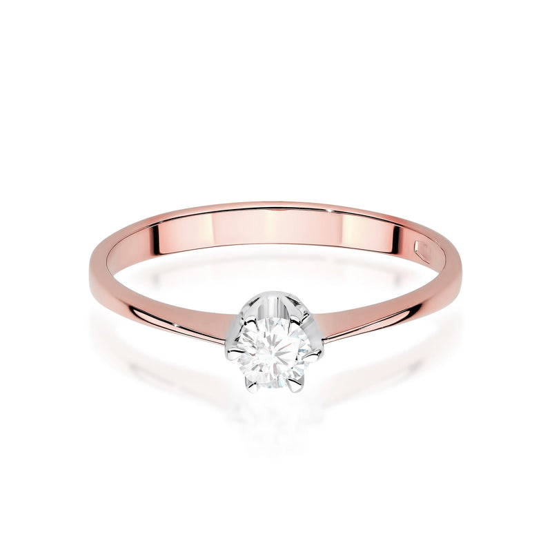Inel Aur 14K cu Diamant de Laborator 0.20 ct, imaginea 10 din 12