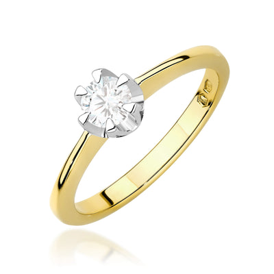 Inel Aur 14K cu Diamant de Laborator 0.40 ct