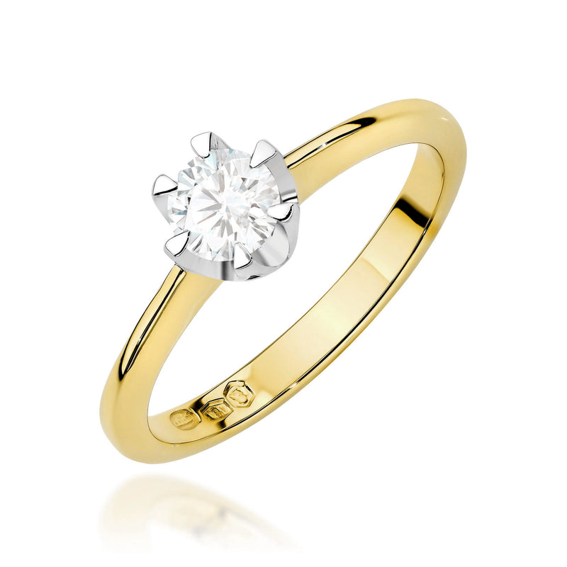 Inel Aur 14K cu Diamant de Laborator 0.70 ct — Aur galben