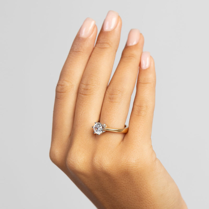 Inel Aur 14K cu Diamant de Laborator 1.00 ct, imaginea 4 din 12