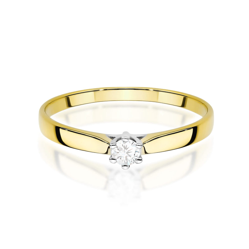 Inel Aur 14K cu Diamant de Laborator 0.10 ct, imaginea 2 din 11