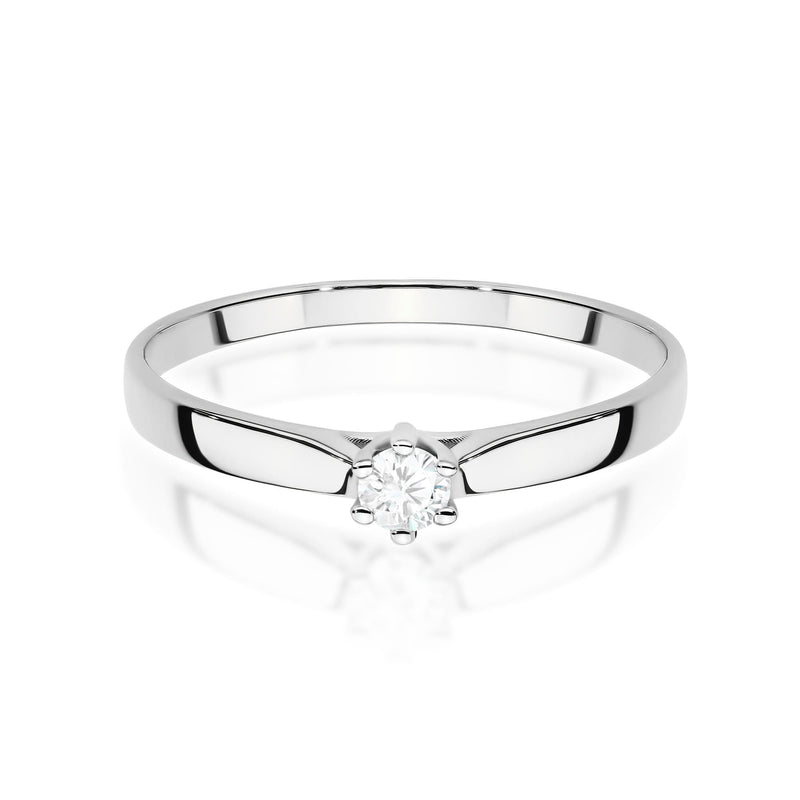 Inel Aur 14K cu Diamant de Laborator 0.10 ct, imaginea 6 din 11