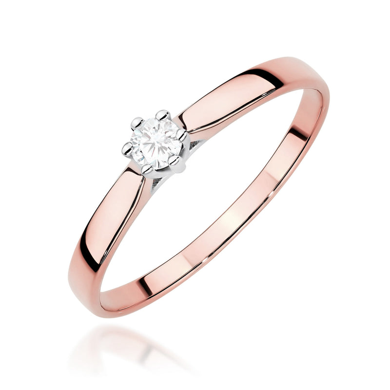 Inel Aur 14K cu Diamant de Laborator 0.10 ct, imaginea 8 din 11