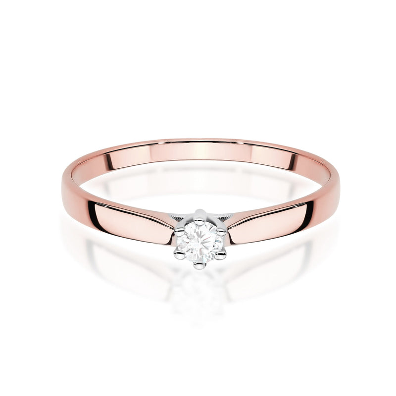 Inel Aur 14K cu Diamant de Laborator 0.10 ct, imaginea 9 din 11