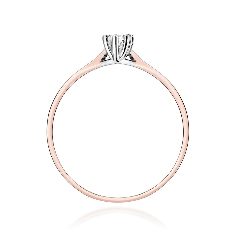 Inel Aur 14K cu Diamant de Laborator 0.20 ct, imaginea 10 din 11