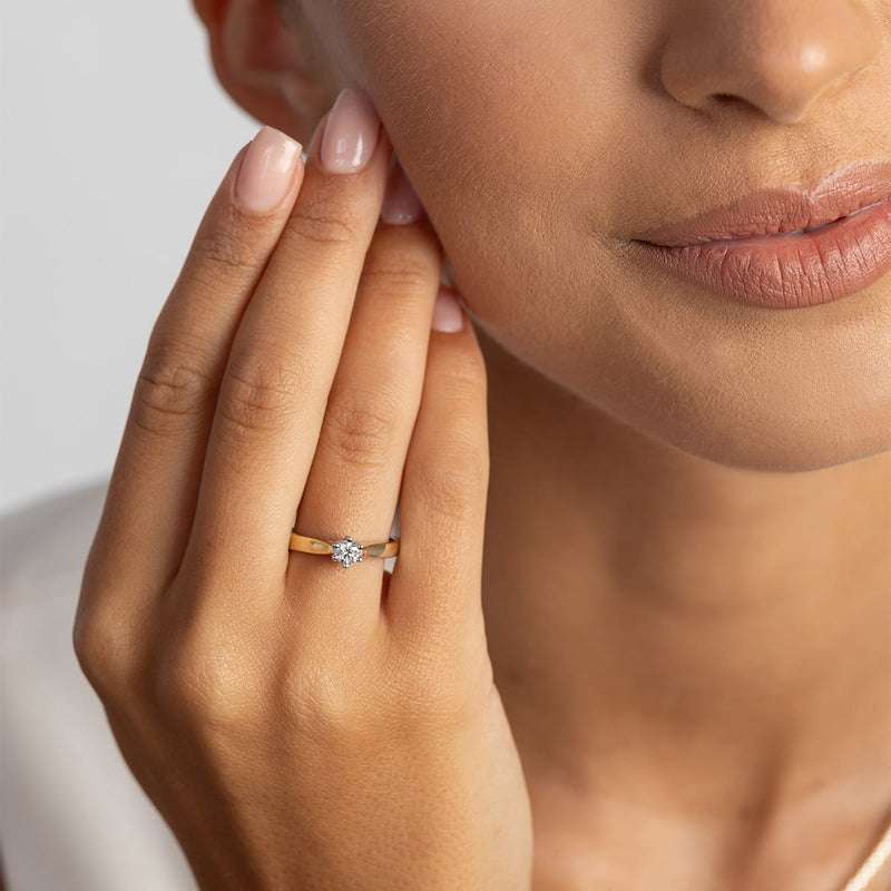 Inel Aur 14K cu Diamant de Laborator 0.30 ct, imaginea 3 din 12