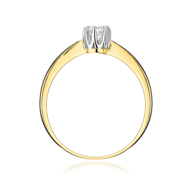 Inel Aur 14K cu Diamant de Laborator 0.15 ct, imaginea 3 din 11