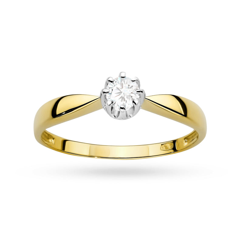Inel Aur 14K cu Diamant de Laborator 0.15 ct, imaginea 4 din 11
