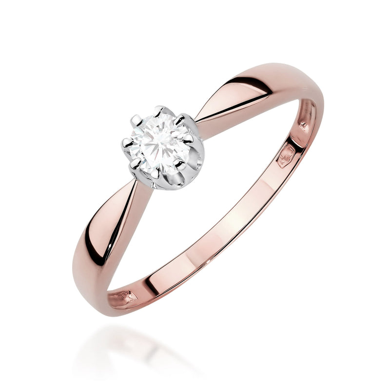 Inel Aur 14K cu Diamant de Laborator 0.15 ct, imaginea 8 din 11