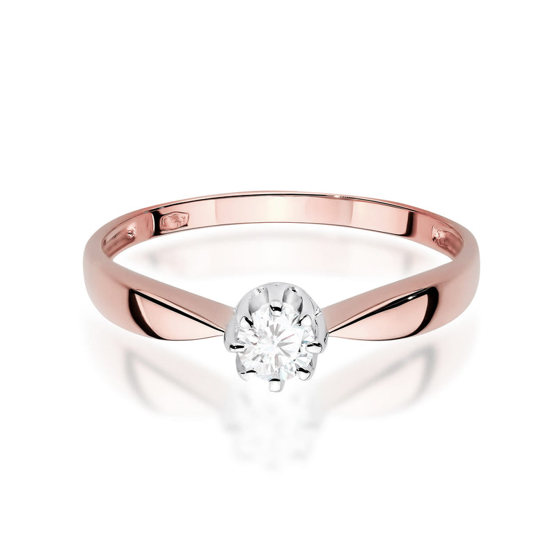 Inel Aur 14K cu Diamant de Laborator 0.15 ct, imaginea 9 din 11