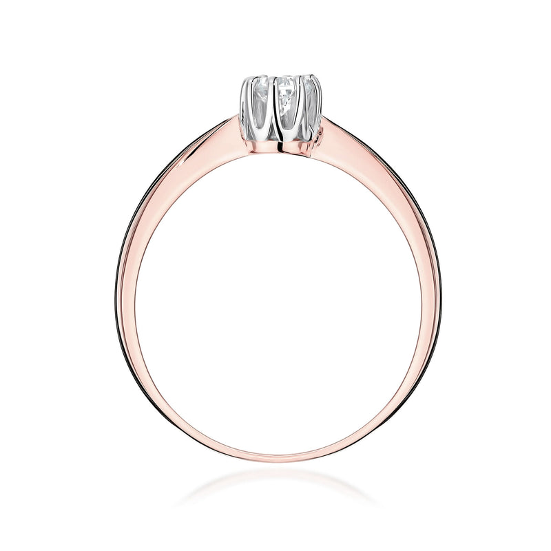 Inel Aur 14K cu Diamant de Laborator 0.15 ct, imaginea 10 din 11