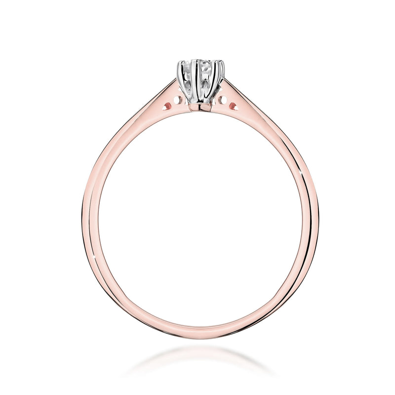Inel Aur 14K cu Diamant de Laborator 0.10 ct, imaginea 11 din 12