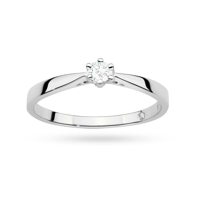 Inel Aur 14K cu Diamant de Laborator 0.10 ct, imaginea 8 din 12
