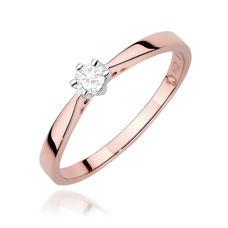 Inel Aur 14K cu Diamant de Laborator 0.10 ct, imaginea 9 din 12