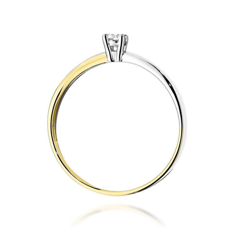 Inel Aur 14K cu Diamant de Laborator 0.10 ct, imaginea 3 din 11