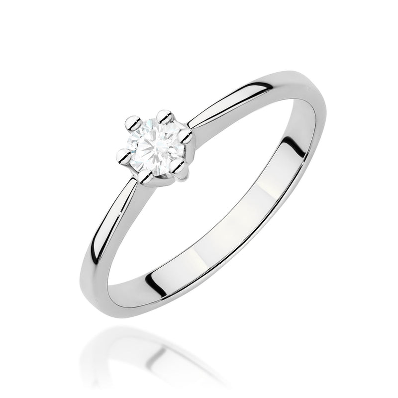 Inel Aur 14K cu Diamant de Laborator 0.15 ct, imaginea 5 din 12