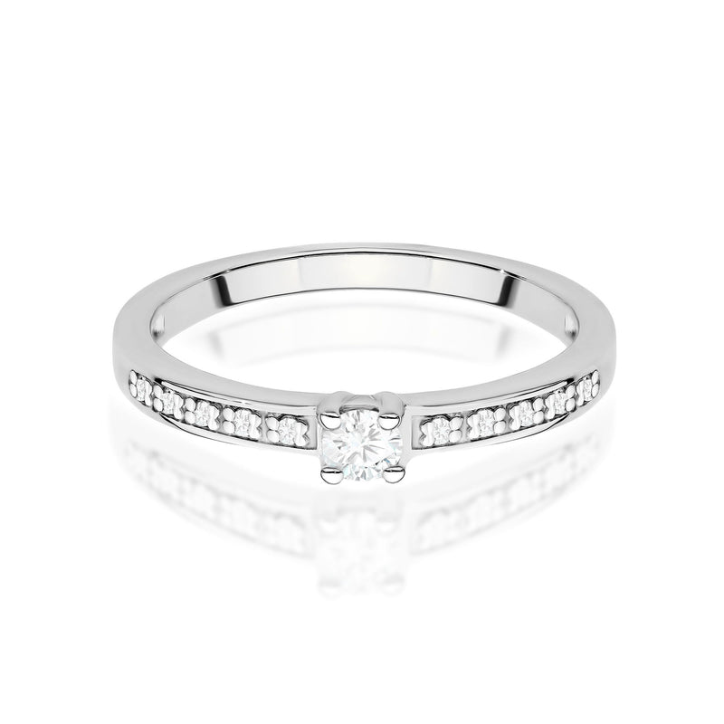 Inel Aur 14K cu Diamante de Laborator 0.13 ct, imaginea 11 din 13
