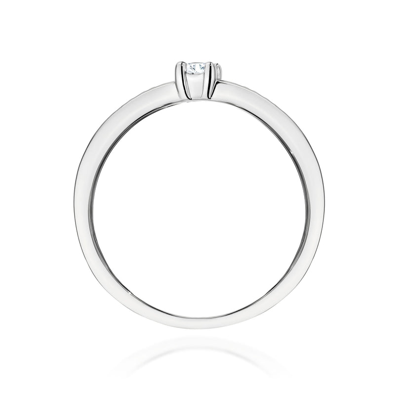 Inel Aur 14K cu Diamante de Laborator 0.13 ct, imaginea 12 din 13
