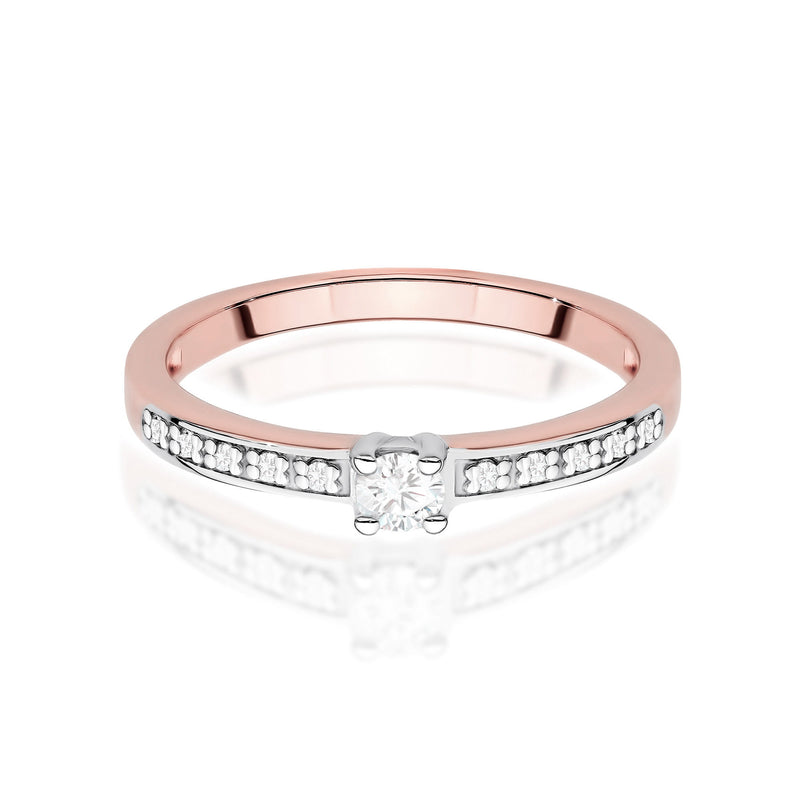 Inel Aur 14K cu Diamante de Laborator 0.13 ct, imaginea 7 din 13
