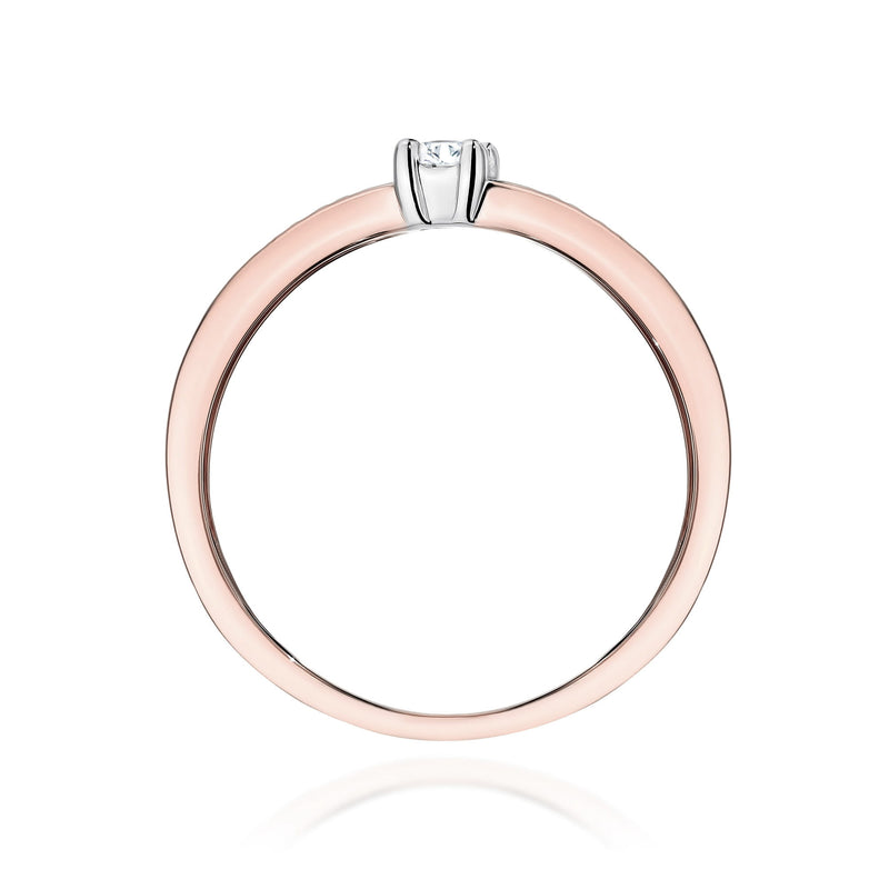 Inel Aur 14K cu Diamante de Laborator 0.13 ct, imaginea 8 din 13