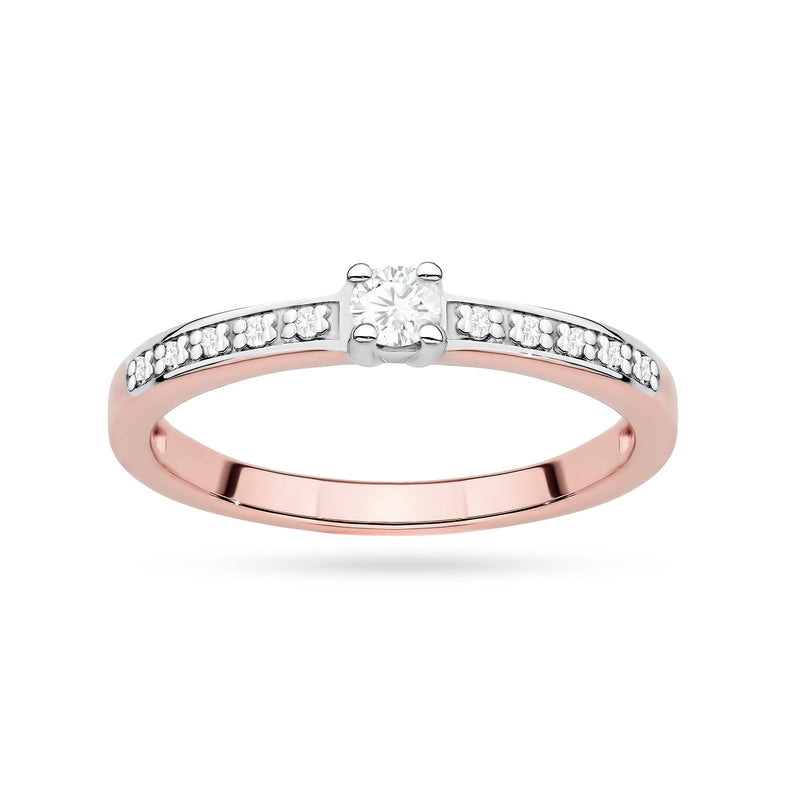 Inel Aur 14K cu Diamante de Laborator 0.13 ct, imaginea 9 din 13