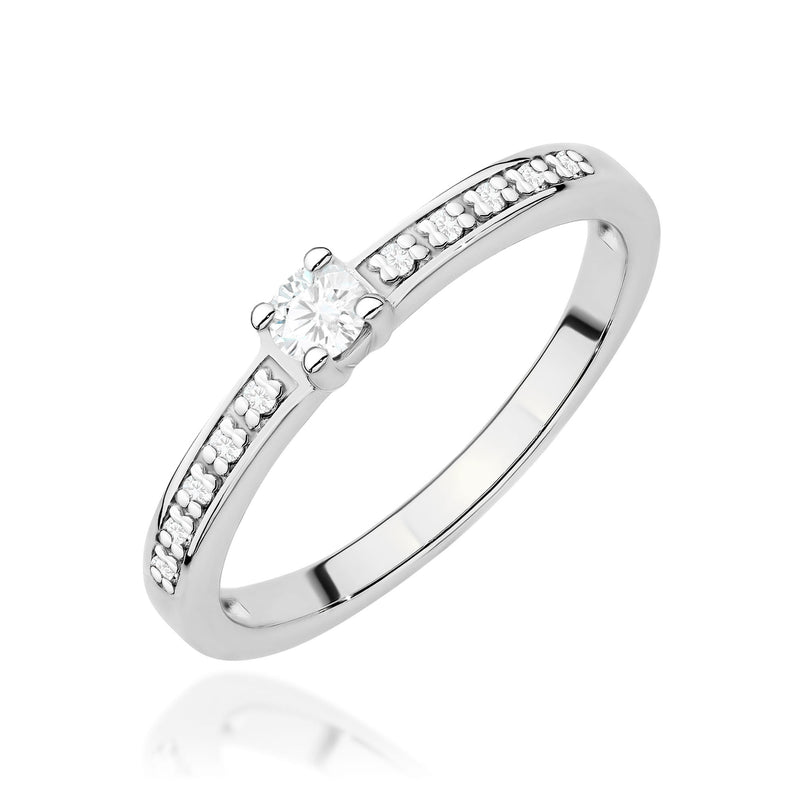 Inel Aur 14K cu Diamante de Laborator 0.13 ct, imaginea 10 din 13