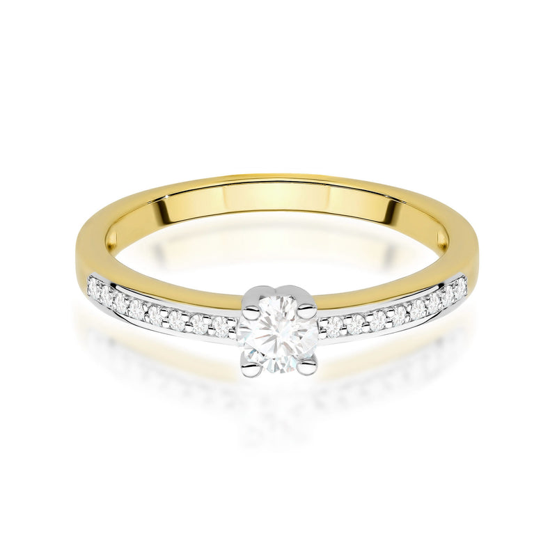 Inel Aur 14K cu Diamante de Laborator 0.28 ct, imaginea 2 din 13