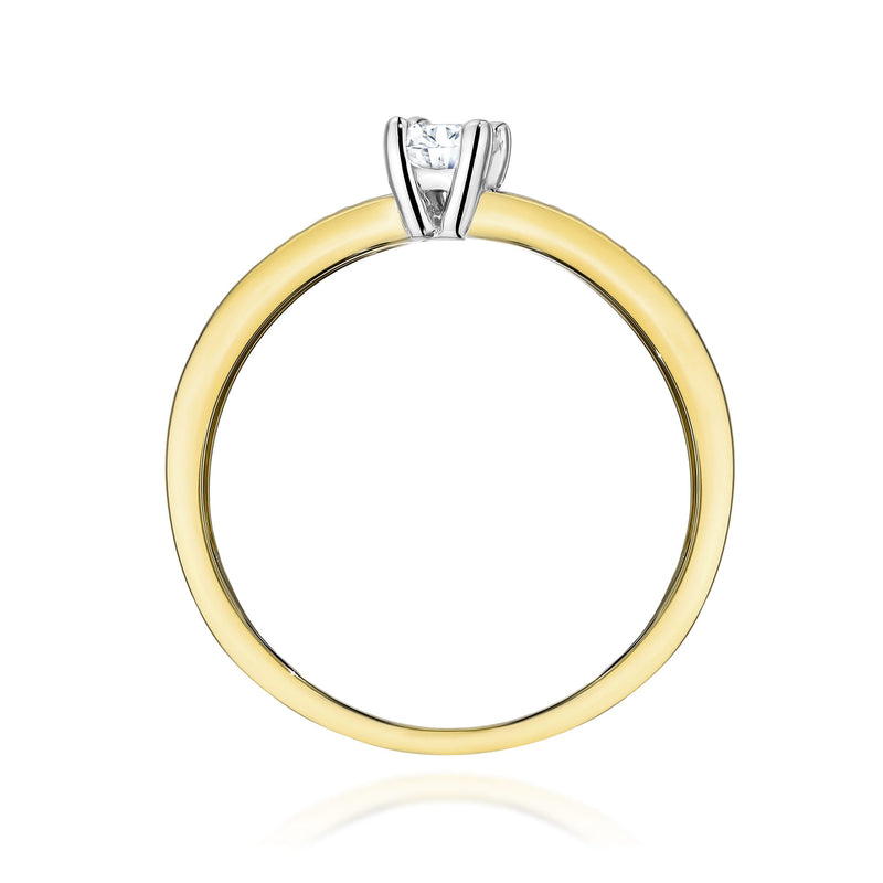 Inel Aur 14K cu Diamante de Laborator 0.28 ct, imaginea 3 din 13