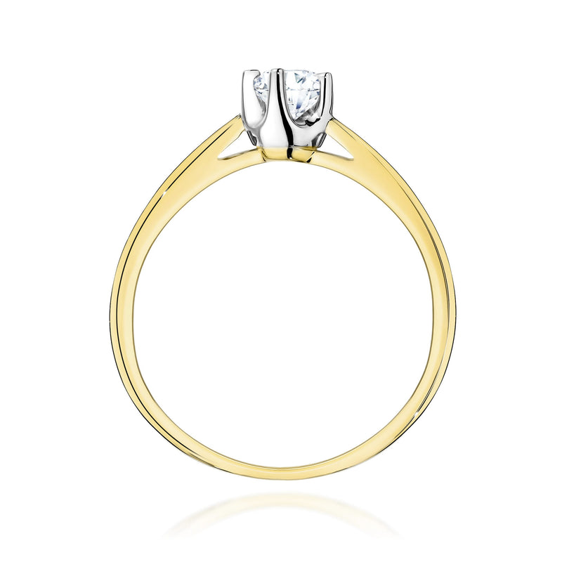 Inel Aur 14K cu Diamant de Laborator 0.20 ct, imaginea 3 din 10