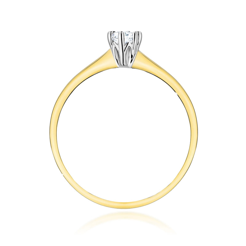 Inel Aur 14K cu Diamant de Laborator 0.20 ct, imaginea 3 din 11
