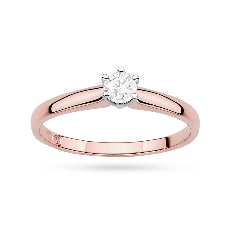 Inel Aur 14K cu Diamant de Laborator 0.20 ct, imaginea 8 din 11