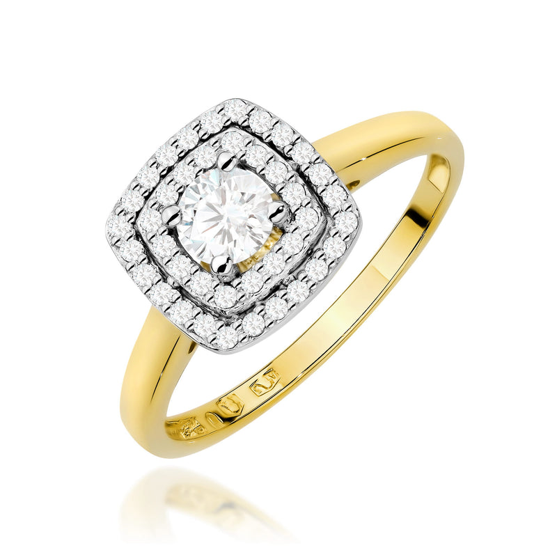 Inel Aur 14K cu Diamante de Laborator 0.50 ct — Aur galben