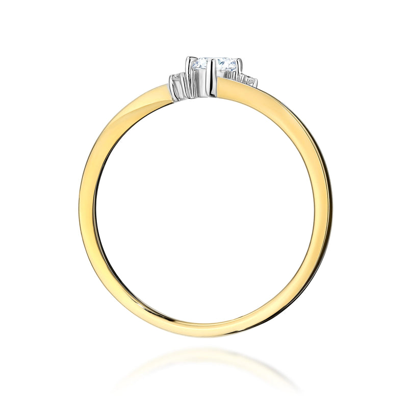 Inel Aur 14K cu Diamante de Laborator 0.12 ct, imaginea 3 din 14