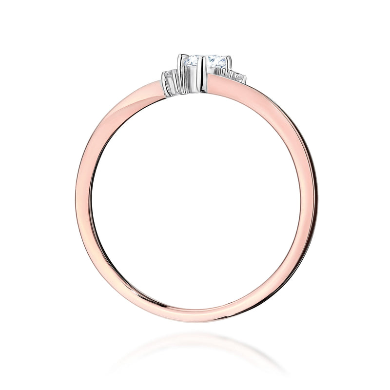 Inel Aur 14K cu Diamante de Laborator 0.12 ct, imaginea 9 din 14