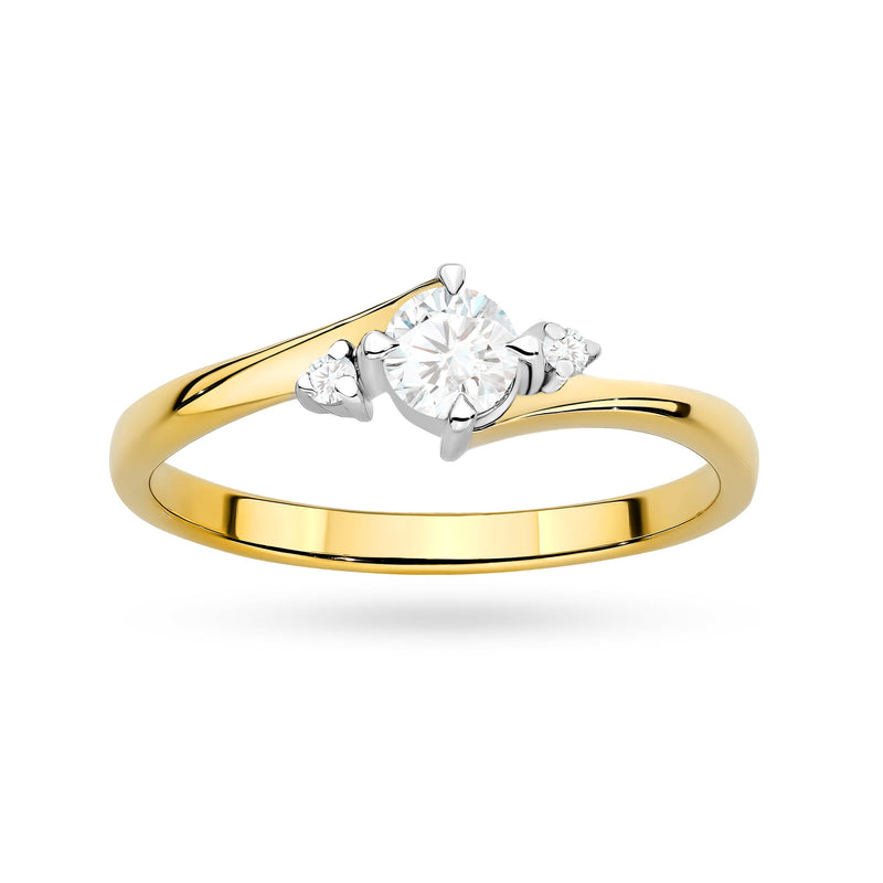 Inel Aur 14K cu Diamante de Laborator 0.27 ct, imaginea 4 din 12