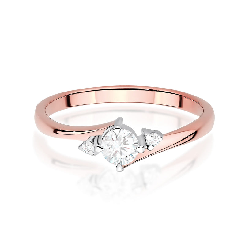 Inel Aur 14K cu Diamante de Laborator 0.27 ct, imaginea 7 din 12