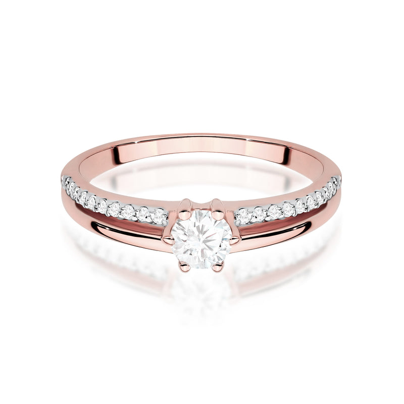 Inel Aur 14K cu Diamante de Laborator 0.40 ct, imaginea 6 din 11
