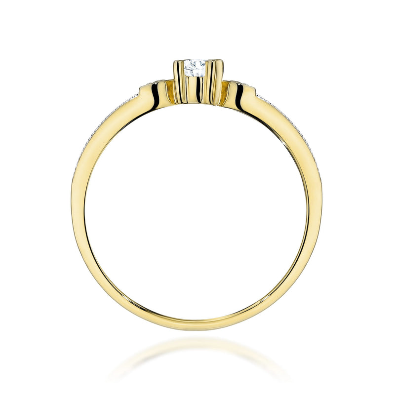 Inel Aur 14K cu Diamante de Laborator 0.13 ct, imaginea 3 din 11