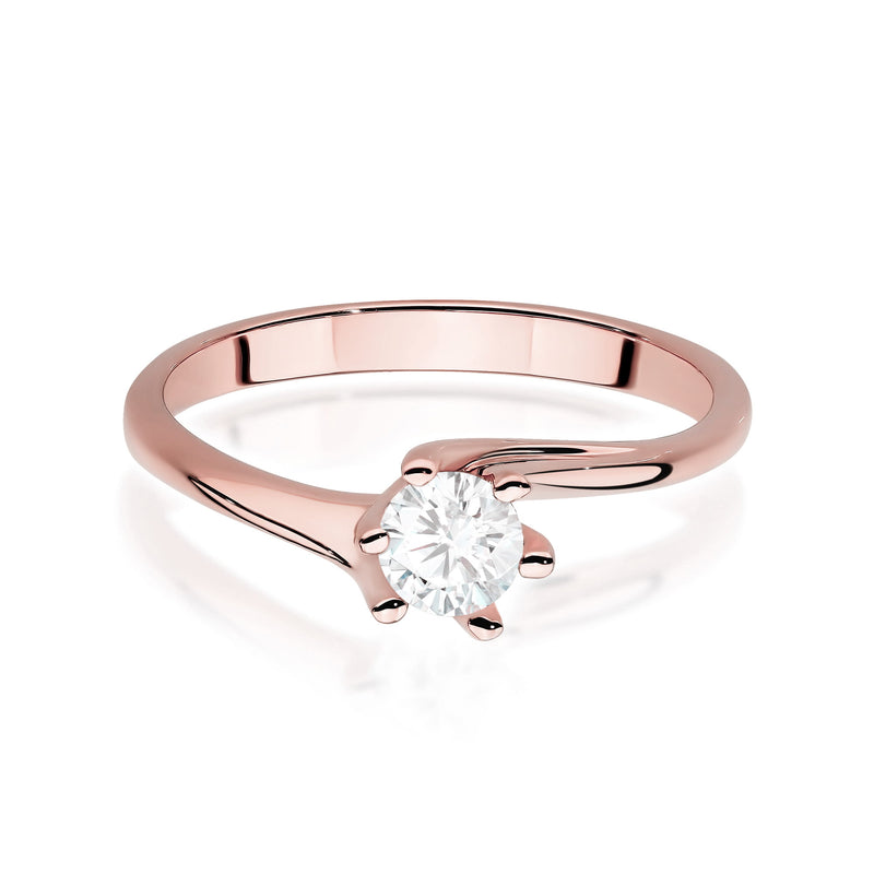 Inel Aur 14K cu Diamant de Laborator 0.50 ct, imaginea 6 din 10
